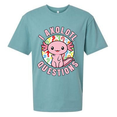 I Axolotl Questions Funny Pink Axolotl Kawaii Sueded Cloud Jersey T-Shirt