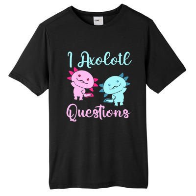 I Axolotl Questions Cute Axolotl For Axolotl Lovers Tall Fusion ChromaSoft Performance T-Shirt