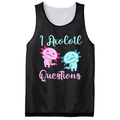 I Axolotl Questions Cute Axolotl For Axolotl Lovers Mesh Reversible Basketball Jersey Tank