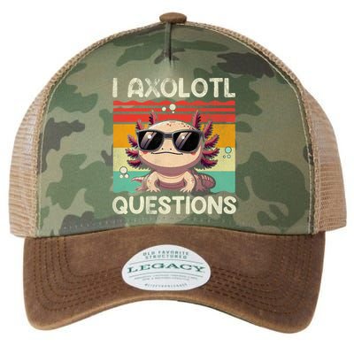 I Axolotl Questions Legacy Tie Dye Trucker Hat