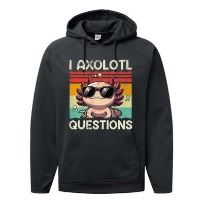 I Axolotl Questions Performance Fleece Hoodie