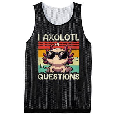 I Axolotl Questions Mesh Reversible Basketball Jersey Tank