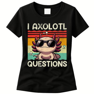 I Axolotl Questions Womens T-Shirt