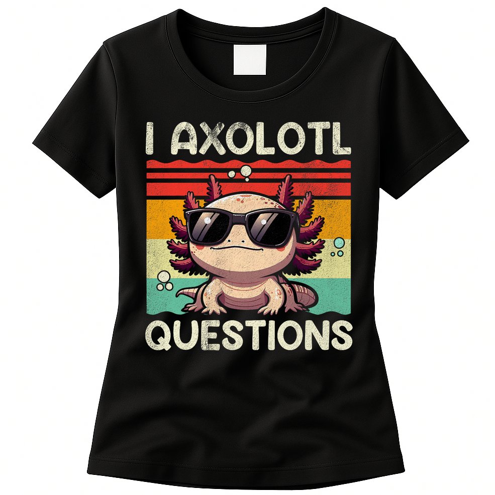 I Axolotl Questions Womens T-Shirt