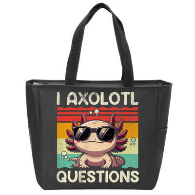 I Axolotl Questions Zip Tote Bag