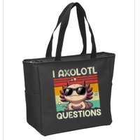 I Axolotl Questions Zip Tote Bag
