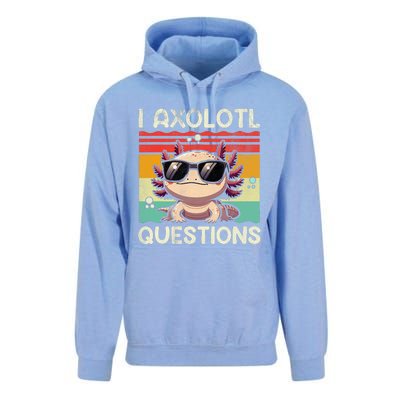 I Axolotl Questions Unisex Surf Hoodie