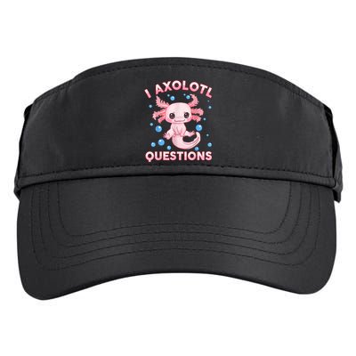 I Axolotl Questions Cute Axolotl-Shirt     Adult Drive Performance Visor