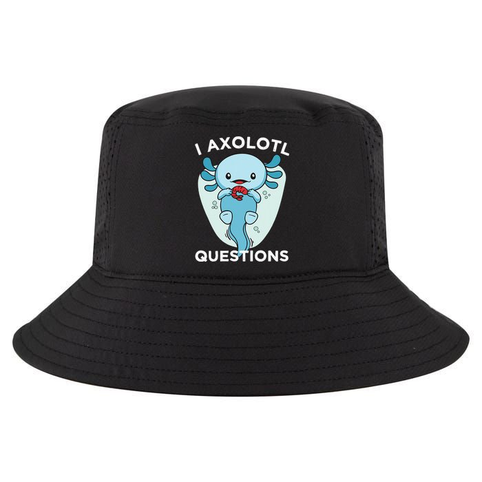 I Axolotl Questions Cute Axolotl Kawaii Cool Comfort Performance Bucket Hat
