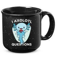 I Axolotl Questions Cute Axolotl Kawaii 15oz Campfire Ceramic Mug