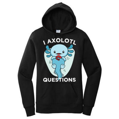 I Axolotl Questions Cute Axolotl Kawaii Women's Pullover Hoodie