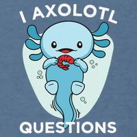 I Axolotl Questions Cute Axolotl Kawaii Garment-Dyed Sweatshirt
