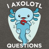 I Axolotl Questions Cute Axolotl Kawaii Cotton Canvas Backpack