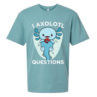 I Axolotl Questions Cute Axolotl Kawaii Sueded Cloud Jersey T-Shirt