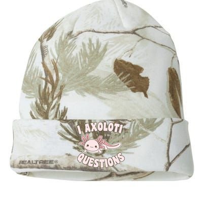 I Axolotl Questions Girl Adult Teens Cute Funny Axolotl Kati Licensed 12" Camo Beanie