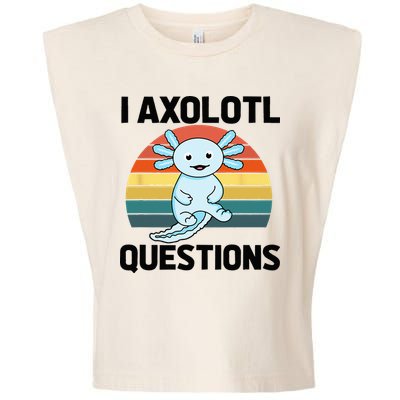 I Axolotl Questions Garment-Dyed Women's Muscle Tee
