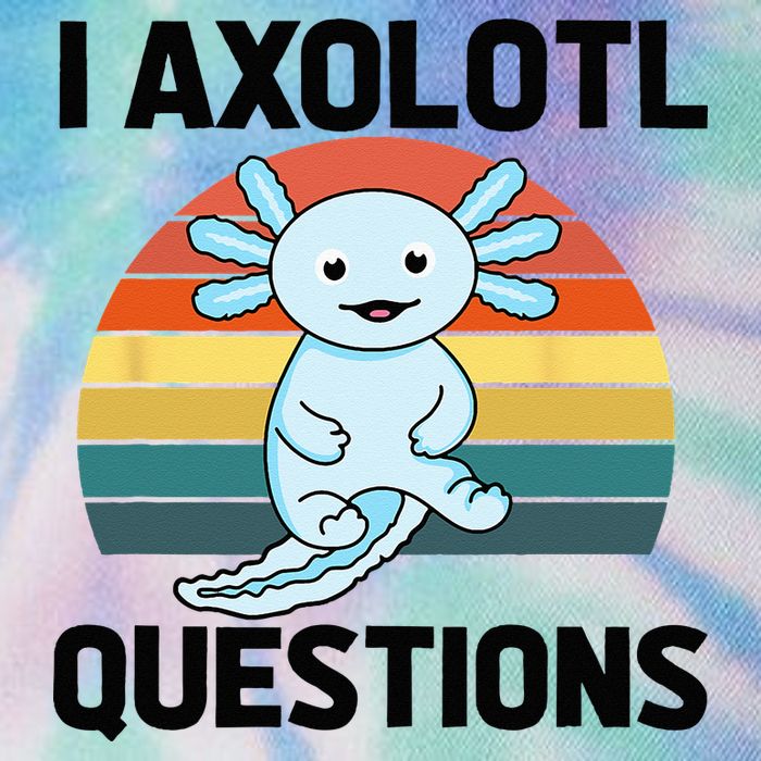 I Axolotl Questions Legacy Tie Dye Trucker Hat