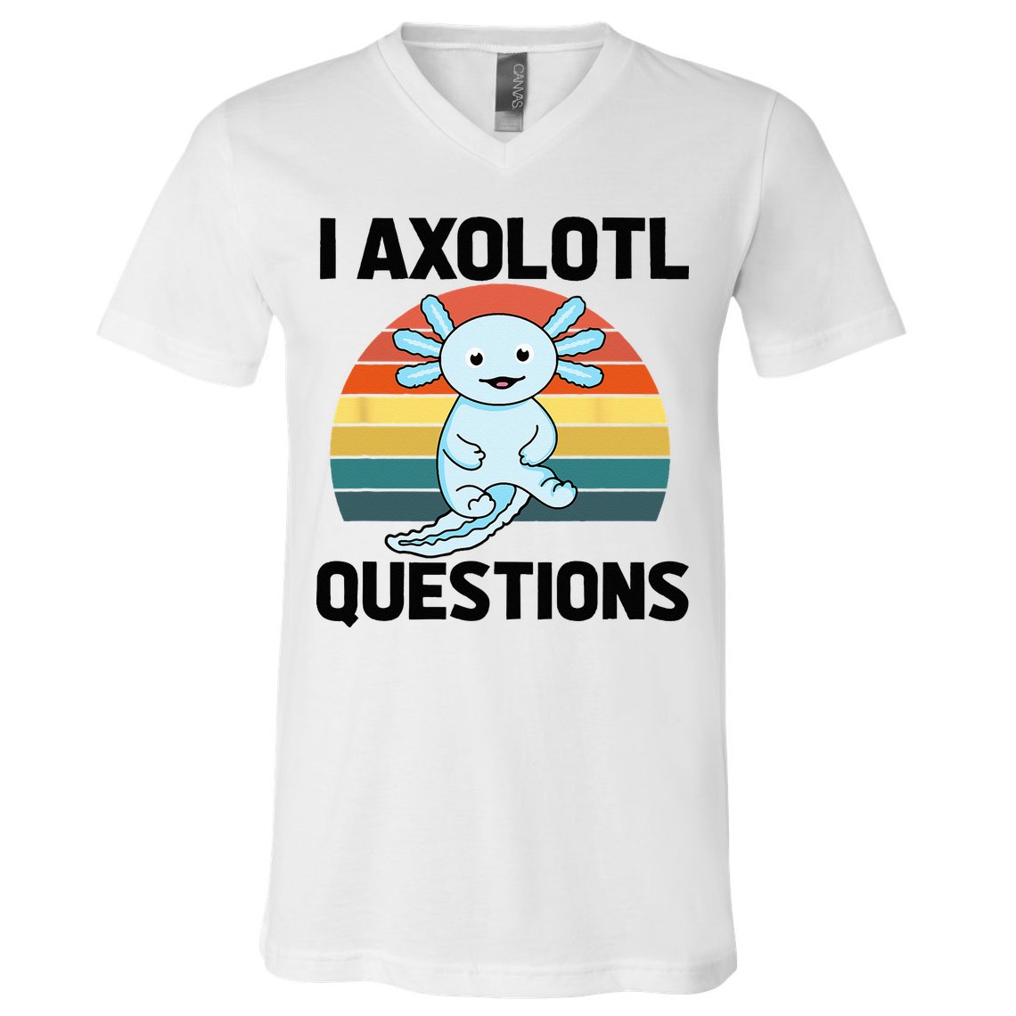 I Axolotl Questions V-Neck T-Shirt