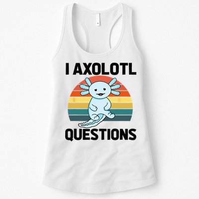 I Axolotl Questions Womens Tank Top
