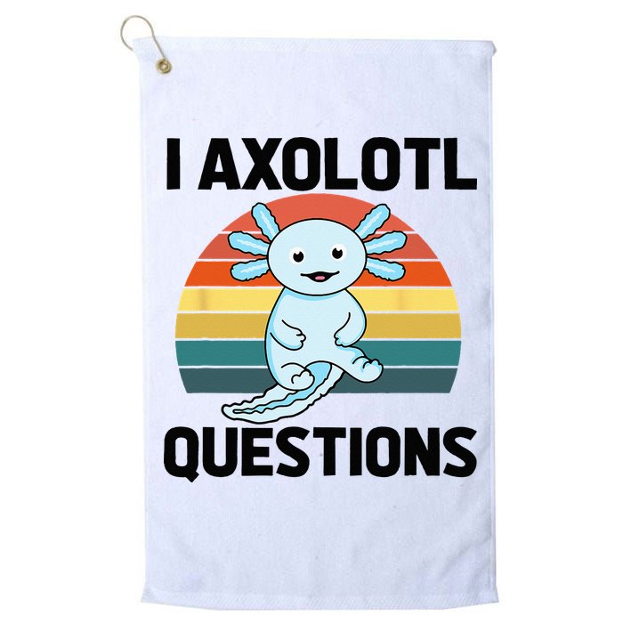 I Axolotl Questions Golf Towel