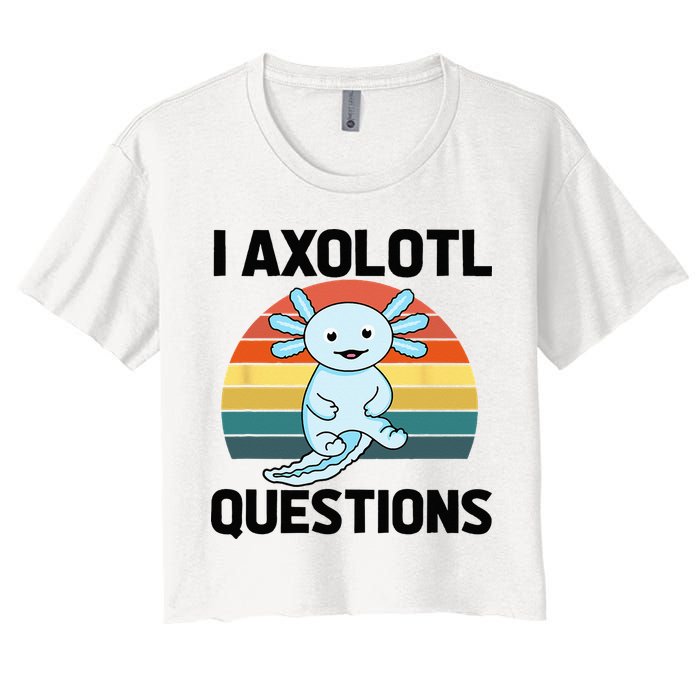 I Axolotl Questions Crop Top