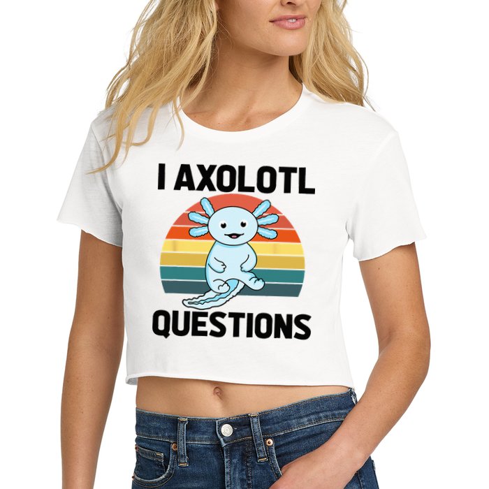 I Axolotl Questions Crop Top