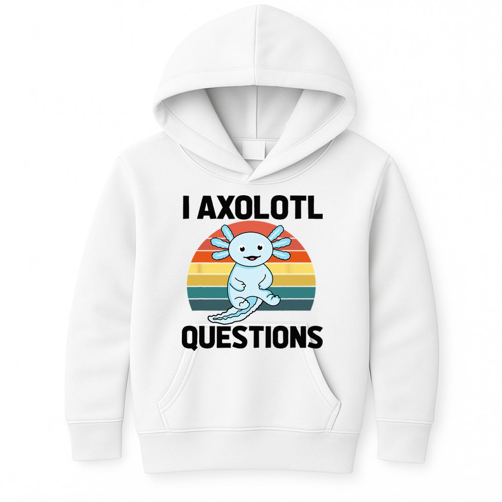 I Axolotl Questions Kids Hoodie