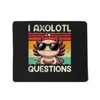 I Axolotl Questions Retro Vintage Mousepad
