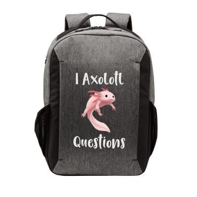 I Axolotl  Question Funny Cute Axolotl  Vector Backpack