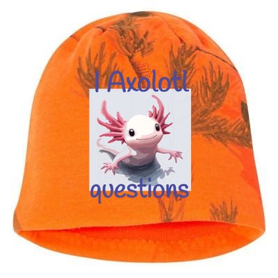 I Axolotl Questions Kati - Camo Knit Beanie