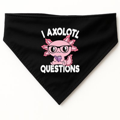 I Axolotl Questions Mexican Salamander Pink Axolotl USA-Made Doggie Bandana