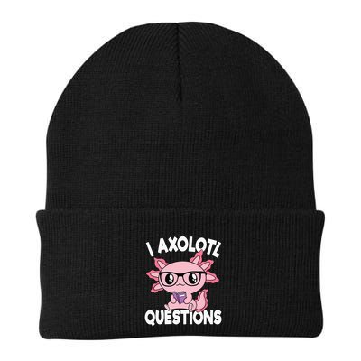 I Axolotl Questions Mexican Salamander Pink Axolotl Beanie