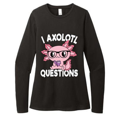 I Axolotl Questions Mexican Salamander Pink Axolotl Womens CVC Long Sleeve Shirt