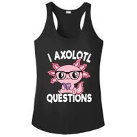 I Axolotl Questions Mexican Salamander Pink Axolotl Ladies PosiCharge Competitor Racerback Tank