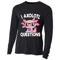 I Axolotl Questions Mexican Salamander Pink Axolotl Cooling Performance Long Sleeve Crew