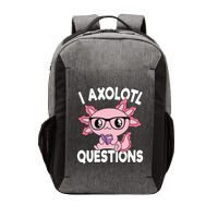I Axolotl Questions Mexican Salamander Pink Axolotl Vector Backpack