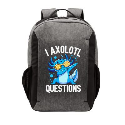 I Axolotl Questions Funny Vector Backpack