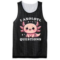 I Axolotl Questions Cute Kawaii Axolotl Mesh Reversible Basketball Jersey Tank