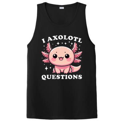 I Axolotl Questions Cute Kawaii Axolotl PosiCharge Competitor Tank