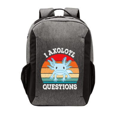 I Axolotl Questions Cute Retro Funny Axolotl Vector Backpack