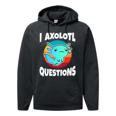 I Axolotl Questions Performance Fleece Hoodie