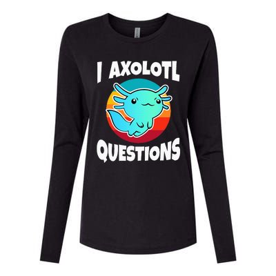 I Axolotl Questions Womens Cotton Relaxed Long Sleeve T-Shirt