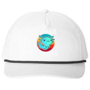 I Axolotl Questions Snapback Five-Panel Rope Hat