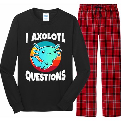 I Axolotl Questions Long Sleeve Pajama Set