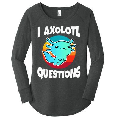 I Axolotl Questions Women's Perfect Tri Tunic Long Sleeve Shirt