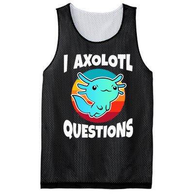 I Axolotl Questions Mesh Reversible Basketball Jersey Tank