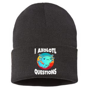 I Axolotl Questions Sustainable Knit Beanie