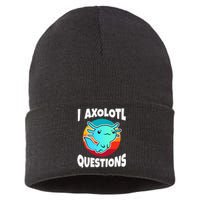 I Axolotl Questions Sustainable Knit Beanie