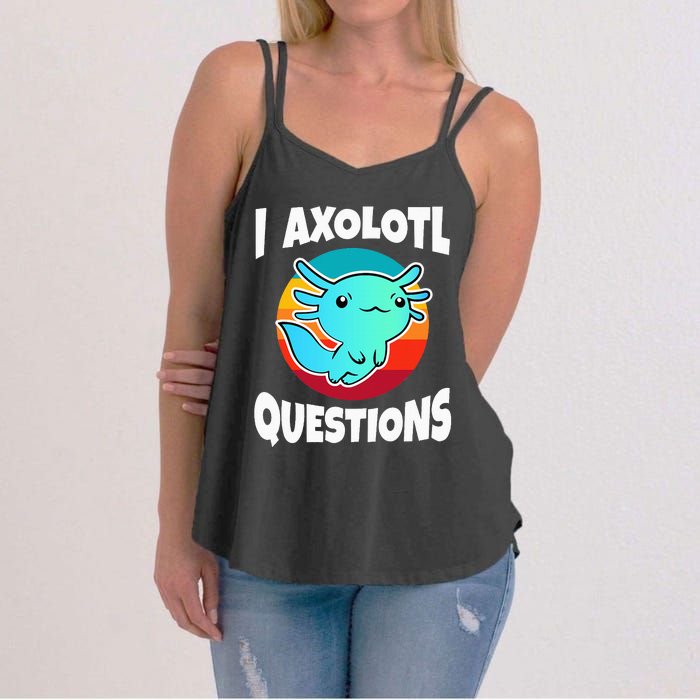 I Axolotl Questions Women's Strappy Tank