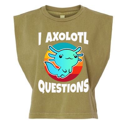 I Axolotl Questions Garment-Dyed Women's Muscle Tee